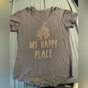 Disney World Castle T Shirt with cutouts